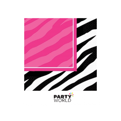 Zebra Party Beverage Napkins (16)