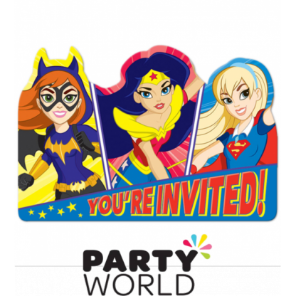 Super Hero Girls Party Invitations (8)