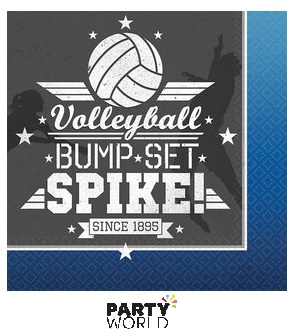 volleyball themed party napkins nz sports themed party supplies
