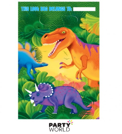prehistoric dinosaurs party loot bags