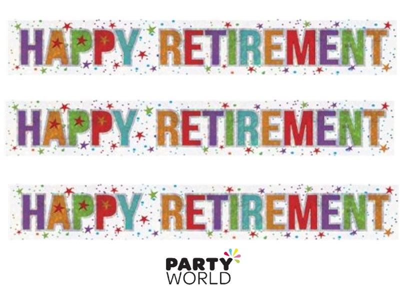 happy retirement banner
