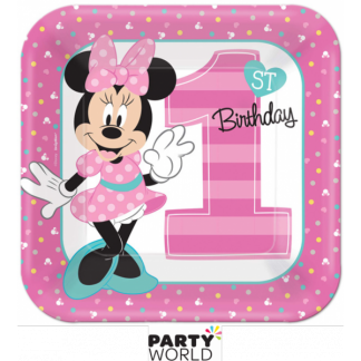 Minnie's Fun To Be One Paper Plates 9in (8)