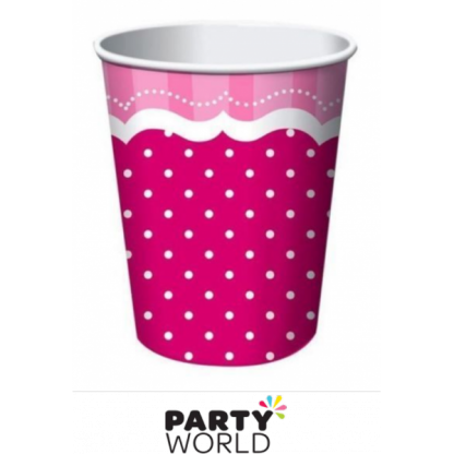Perfectly Pink Paper Cups (8)