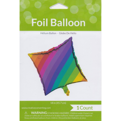 Rainbow Metallic Foil Balloon