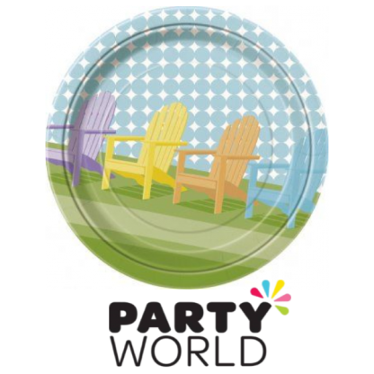 Sunny Chairs 9in Paper Plates (8)