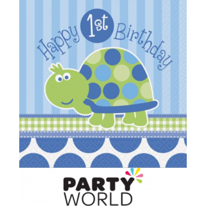 First Birthday Turtle Luncheon Napkin (16)