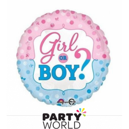 Girl Or Boy Foil Balloon 17in