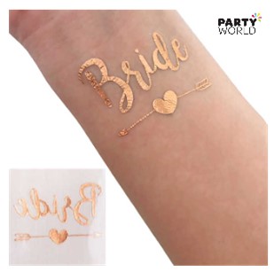 bride party tattoo hen party accessory