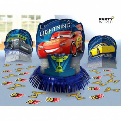 Cars Table Decoration Kit (3 pieces & confetti)
