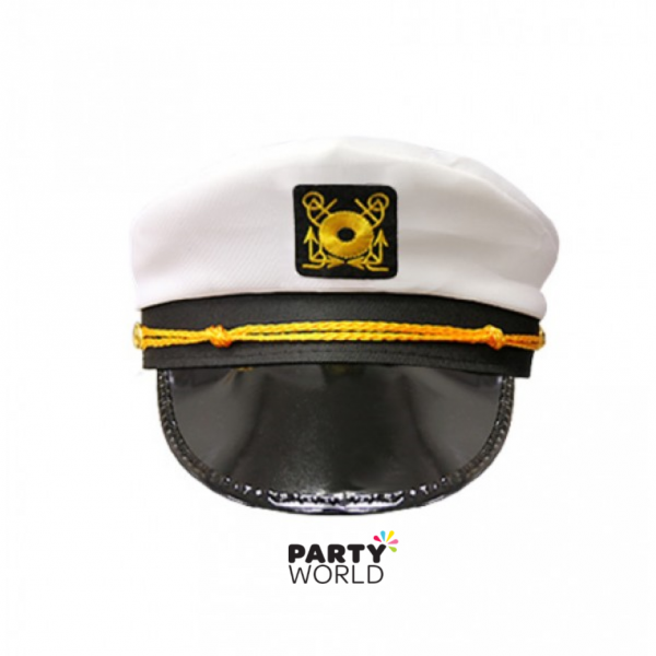 Amosfun Adjustable Yacht Captain's Hat Sailors Sea Cap Navy Captain Hat Adult S 