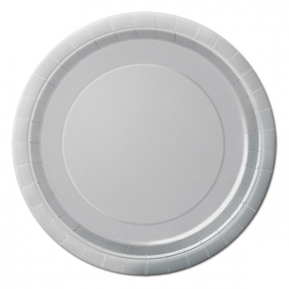 Silver Paper Plates 9in (8)