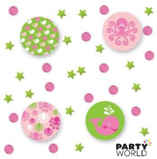 ocean themed party scatters confetti