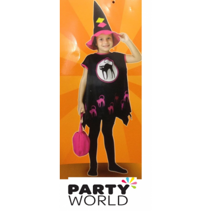 Girls Pink Witch Costume (One size fits most 4-6 y.o.)