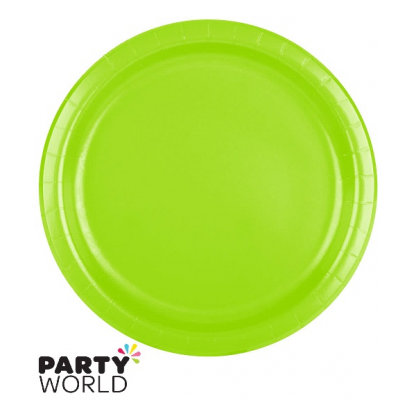 Fresh Lime Paper 7inch Plates (24)