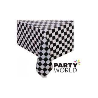 Checkered Black & White Tablecover