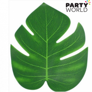 12 Artificial Tropical Palm Leaves 15cm(h) x 11cm(w)