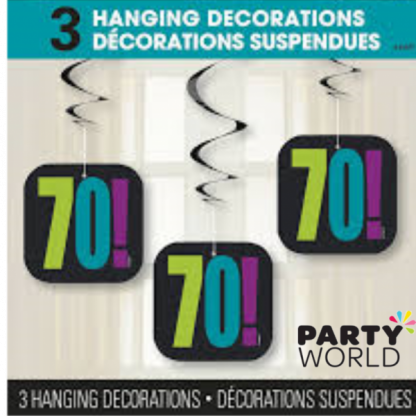 70th Swirl Hanging Decorations (3)