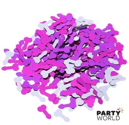 coloured penis confetti