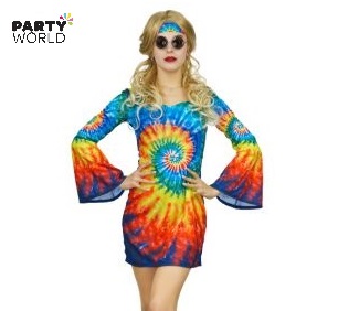 hippie tie die dress