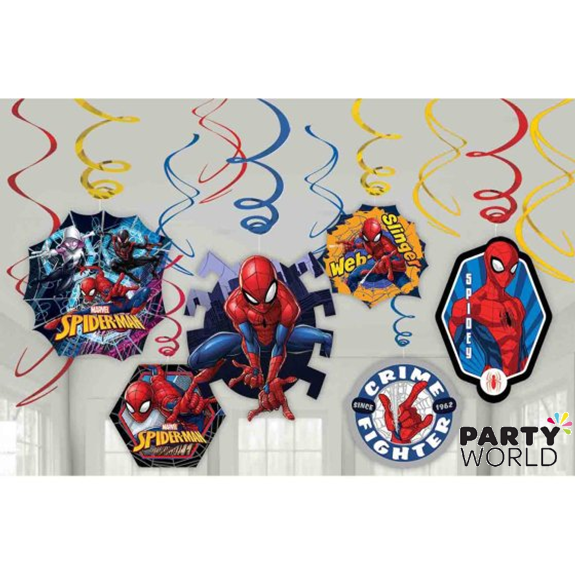 spiderman party swirls