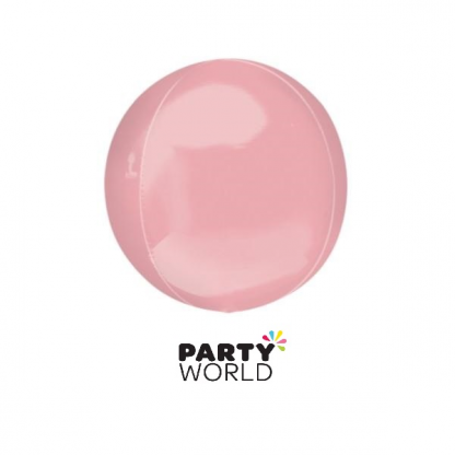 Pastel Pink Foil Orbz Balloon 16in
