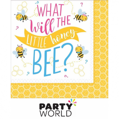 What Will It Bee? Paper Beverage Napkins (16)