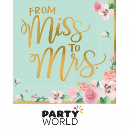 Mint To Be From Miss to Mrs Luncheon Napkins (16)