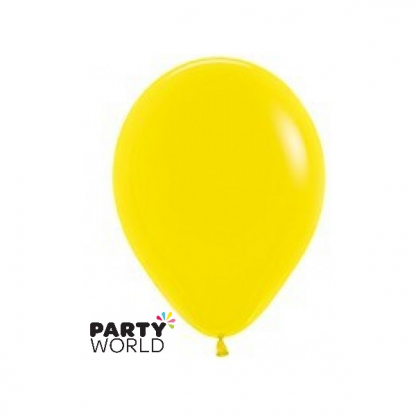 Sempertex Solid Colour 45cm/18" Yellow Latex Balloon