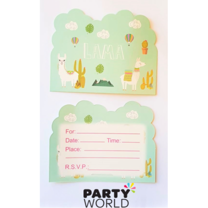 Lama Party Invitations (8)