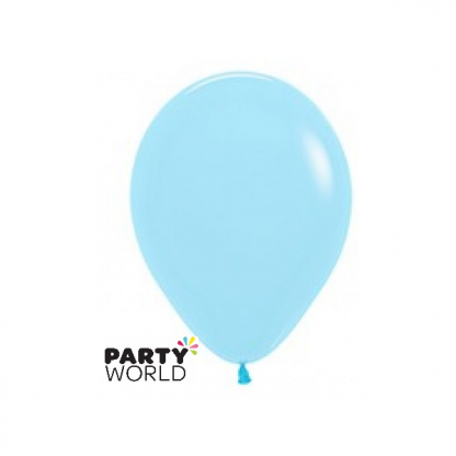 Sempertex 5inch (/12cm) Pastel Matte Blue Round Latex Mini Balloons (10)