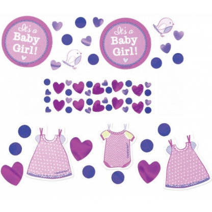 Baby Shower Its A Baby Girl Confetti