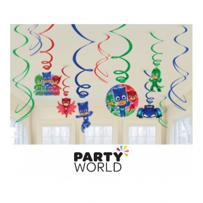 P J Masks Party Swirl Decorations