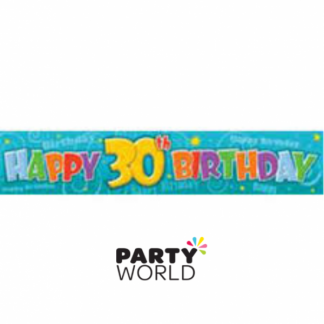 Happy 30th Birthday Giant Paper Banner 32 x 150cm