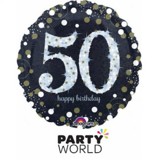 Sparkling Celebration Happy 50th Birthday Foil Balloon
