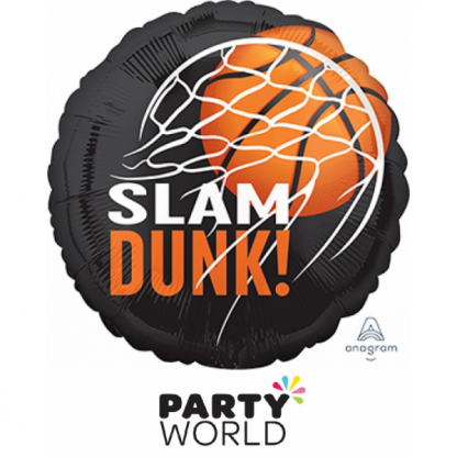 Basketball Fan Slam Dunk Foil Balloon