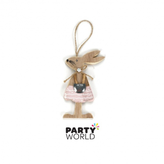 Cute Wooden Rabbit Female Decoration