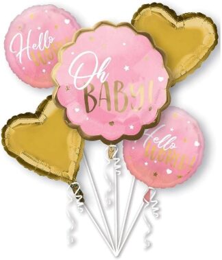 baby shower ohh baby girl foil balloons