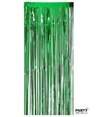 green foil curtain