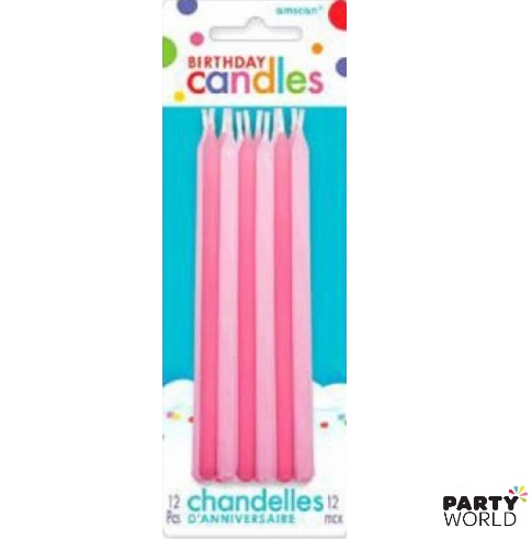 long pink candles