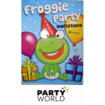 Froggie Party Invitations (20)