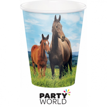 Horse And Pony 9oz Paper Cups (8)