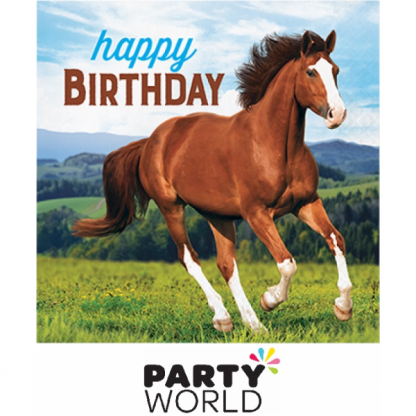 Horse And Pony Happy Birthday Luncheon Napkins (16)