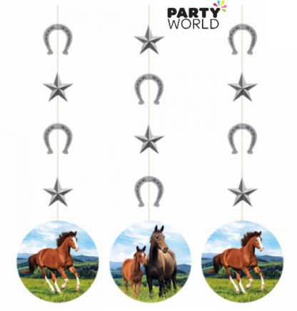 horse party hanging decorations