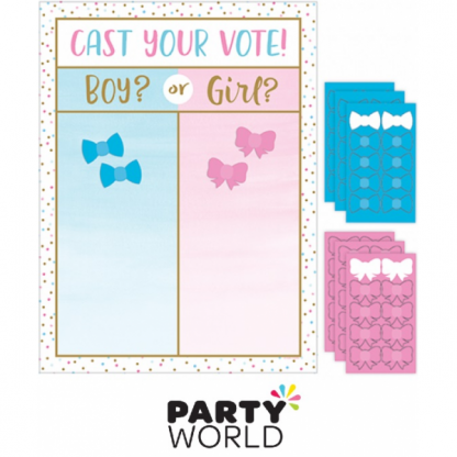 Gender Reveal Cast Your Vote Party Game