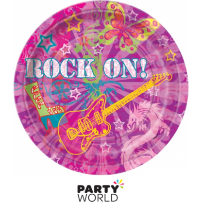 Rock On 9 inch Paper Plates (8)