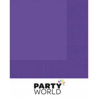 Purple Paper Dinner Napkins (20)
