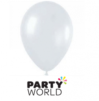 Pearl White 30cm Latex Balloons (20pcs) Plain Coloured Latex Balloons (25-30cm) For air or helium filling. 2