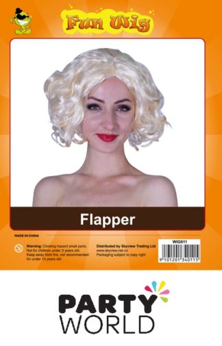 Blonde Ladies Flapper Wig