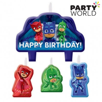 PJ Masks Birthday Candle Set (4)