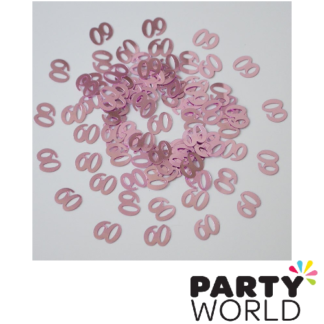 pink 60 birthday confetti